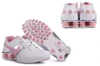 chaussures nike shox promos oz femmes blance argent rose,nike shox promos rivalry 2